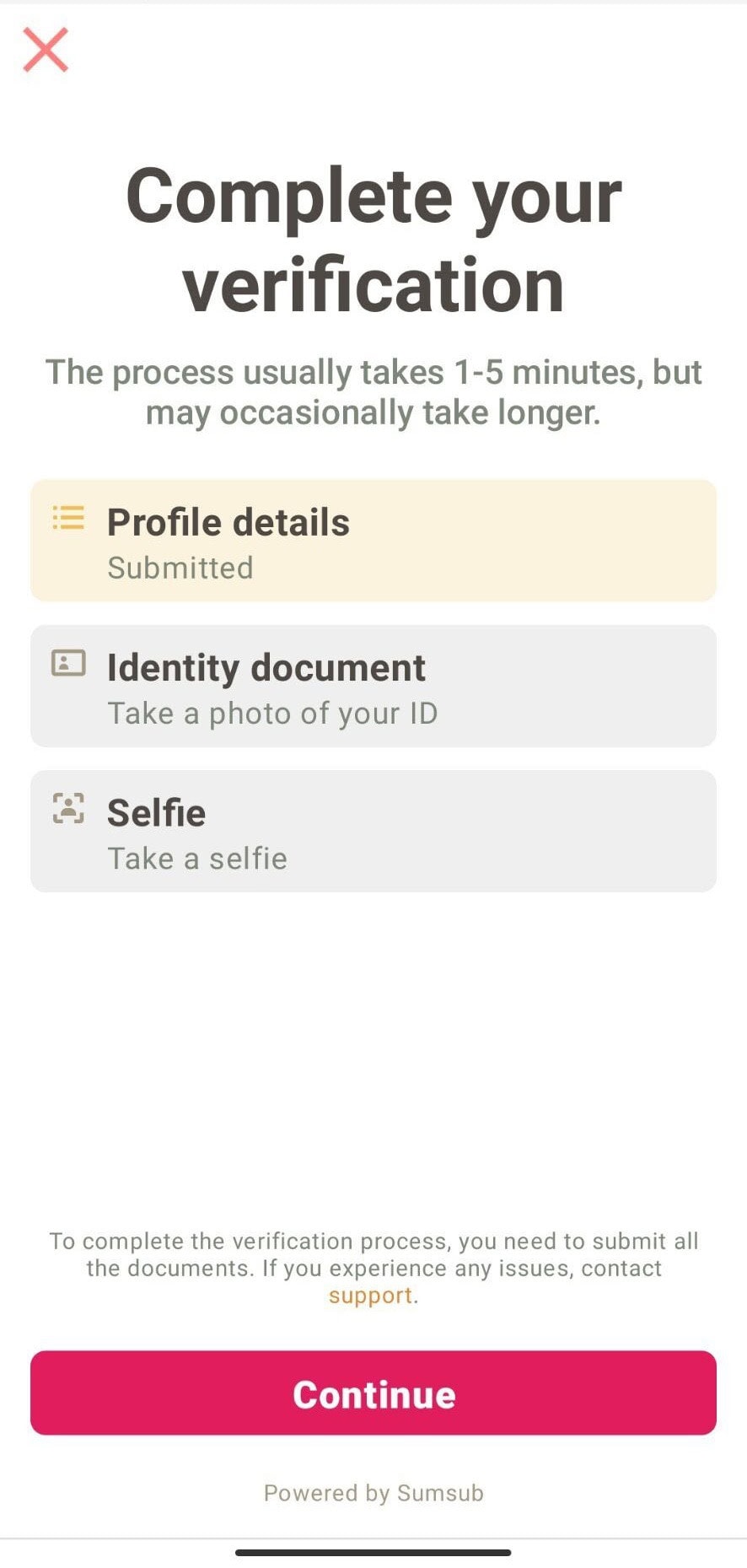 KYC document upload